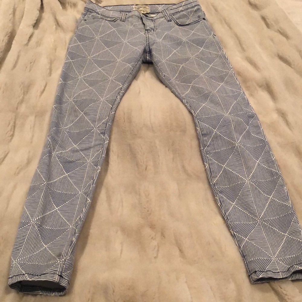 Printed Current/Elliot skinny jeans
